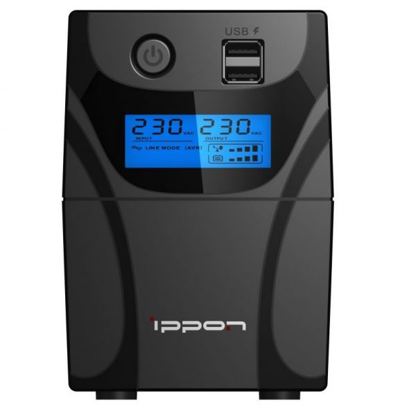 Источник бесперебойного питания Ippon Back Power Pro II 600 черный, 600BA